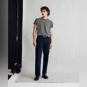 Madewell Vintage Straight Chino Pants 36/32 Deep Indigo